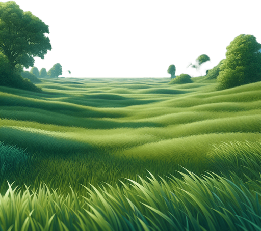 beautiful green field with a lot of grass and a bit of sky on top.
Single Game Texture. In-Game asset. 2d. Blank background. High contrast. No shadows.