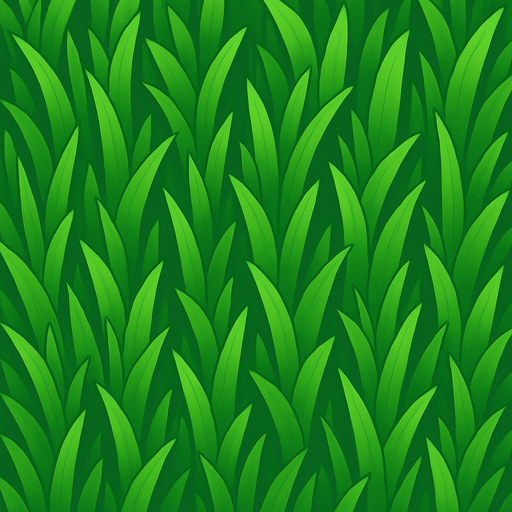 draw 3d grass background.
In-Game asset.  2d.  High contrast.  No shadows