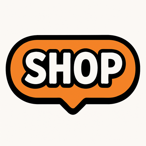 shopButton.
In-Game asset.  2d.  High contrast.  No shadows
