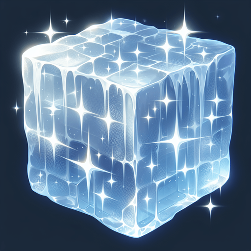Ice.
Single Game Texture. In-Game asset. 2d. Blank background. High contrast. No shadows.