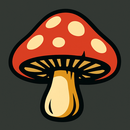 Mantar.
In-Game asset.  2d.  High contrast.  No shadows