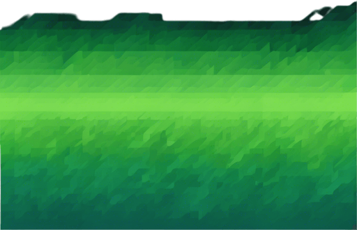 A pixel art gradient from black to grassy green. Mostly green rectangle.