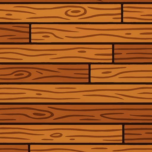 piso de madera.
In-Game asset.  2d.  High contrast.  No shadows
