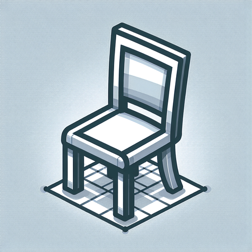 Chair.
Single Game Texture.  In-Game asset.  2d.  Blank background.  High contrast.  No shadows