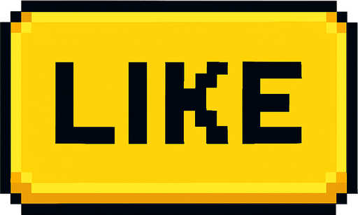 make a yellow 2d pixel like button.
In-Game asset.  2d.  High contrast.  No shadows