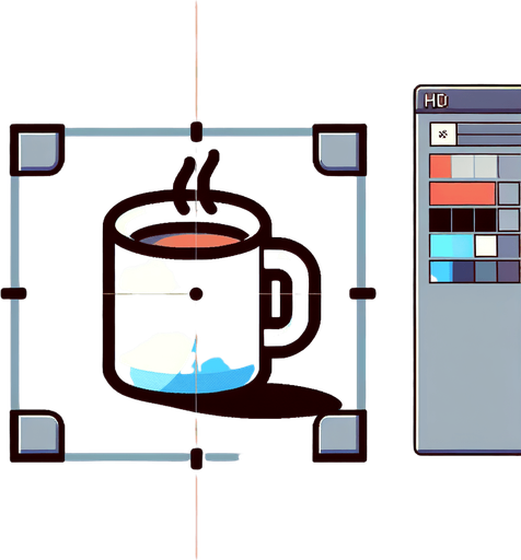 coffee mug.
Single Game Texture.  In-Game asset.  2d.  Blank background.  High contrast.  No shadows