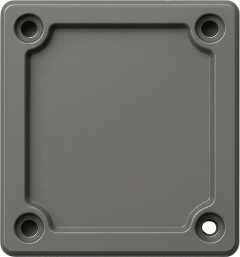 realistic, plastic, gray, rectangular.
In-Game asset.  2d.  High contrast.  No shadows