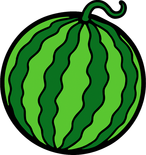 just watermelon picture..
In-Game asset.  2d.  High contrast.  No shadows