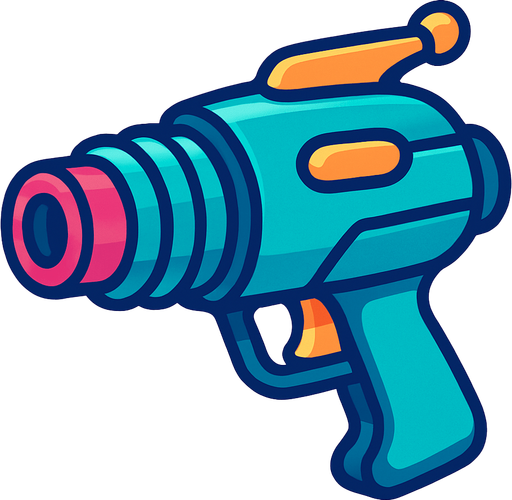 Lasergun.
In-Game asset.  2d.  High contrast.  No shadows