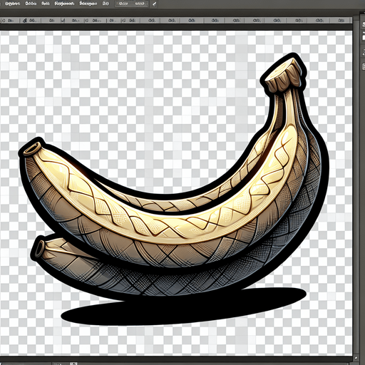 animation banana transparent back.
Single Game Texture. In-Game asset. 2d. Blank background. High contrast. No shadows.