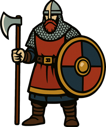 Vareg muhafızı.
In-Game asset.  2d.  High contrast.  No shadows