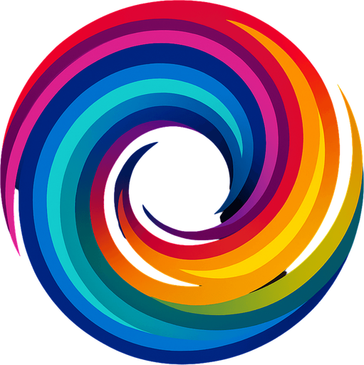 lubang warp penuh warna.
In-Game asset.  2d.  High contrast.  No shadows