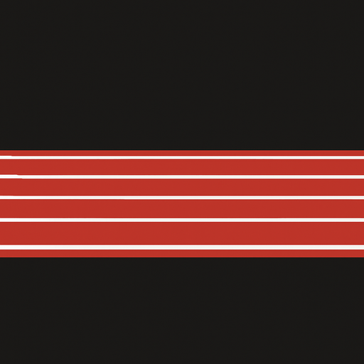 “Necesito una pista de atletismo en vista lateral 2D.
Debe tener carriles rojos con líneas blancas.
Debe ser larga, horizontal y ocupar todo el ancho.
No quiero público ni edificios, solo la pista.
El estilo debe ser simple para un videojuego 2D.”.
In-Game asset.  2d.  High contrast.  No shadows