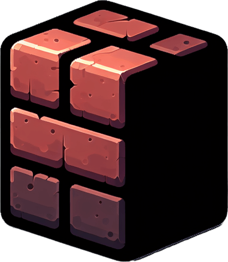 brick.
Single Game Texture. In-Game asset. 2d. Blank background. High contrast. No shadows.