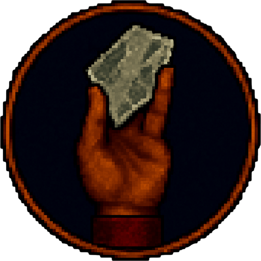 A hand with a piece of plastic