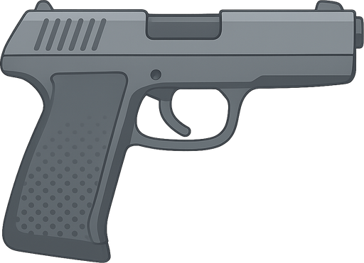 gun pistol
. No background. Transparent background. Blank background. No shadows. 2d. In-Game asset. flat