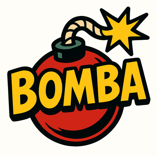 BOMBA.
In-Game asset.  High contrast.  No shadows