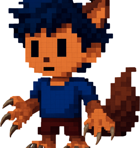 Garras de lobo, pixelart