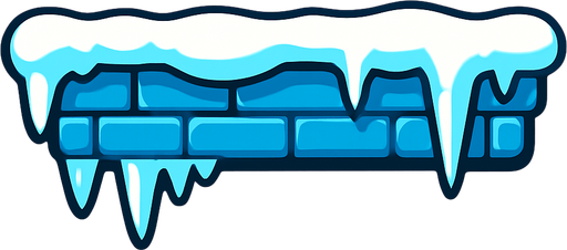 icy tower advanced level platform.
In-Game asset.  2d.  High contrast.  No shadows