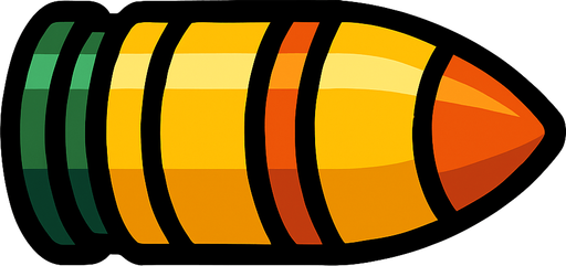 tank mermisi.
In-Game asset.  2d.  High contrast.  No shadows