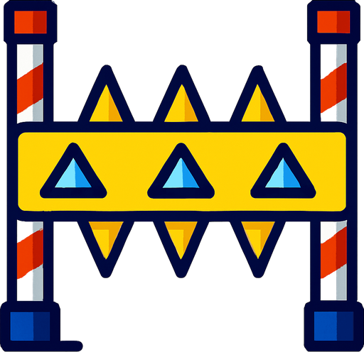 Make an obstacle like Sonic's.
In-Game asset.  High contrast.  No shadows. 2d