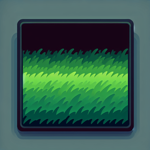 A rectangle graphic asset. Gradient from black to a warm grass green. The black is only at the top and most of the gradient is green. No border. Flat design. No UI. Single Game Texture. In-Game asset. 2d. Blank background. High contrast. No shadows..
Single Game Texture. In-Game asset. 2d. Blank background. High contrast. No shadows.