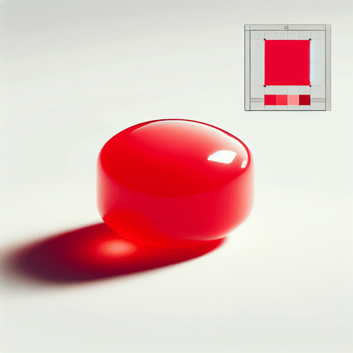 Basic Prompt:
Bright red candy, vibrant crimson color, smooth surface, sweet and appealing treat.
More Detailed Prompt (Optional):
A glistening, ruby-red candy, with a smooth, reflective surface. The color is a rich, deep crimson, almost like a precious gem. The light catches it beautifully, creating highlights and shadows. The background is soft and blurred.
Possible Variations to Add (Optional):
Shape: Heart, sphere, cube, star, twisted, etc.
Texture: Glossy, matte, gummy, hard, crystalline, etc.
Lighting: Soft, harsh, natural, artificial, dramatic, etc.
Background: Solid color, patterned, candy store, blurred, bokeh, etc.
Additions: Candy wrapper, other candies, sprinkles, sugar coating, etc.
Example Combination Prompt:
A heart-shaped, glistening, ruby-red candy with a smooth, reflective surface. Rich, deep crimson color. Soft lighting, blurred background..
Single Game Texture.  In-Game asset.  2d.  Blank background.  High contrast.  No shadows