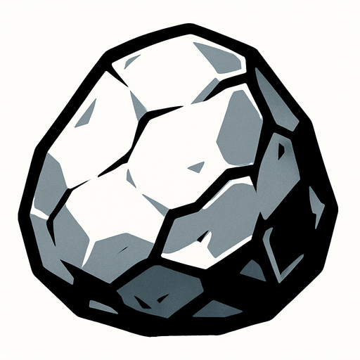 TAŞ.
In-Game asset.  2d.  High contrast.  No shadows
