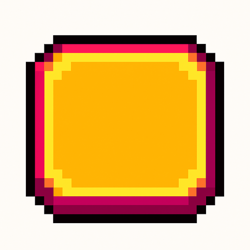 haz un boton tipo pixel.
In-Game asset.  2d.  High contrast.  No shadows