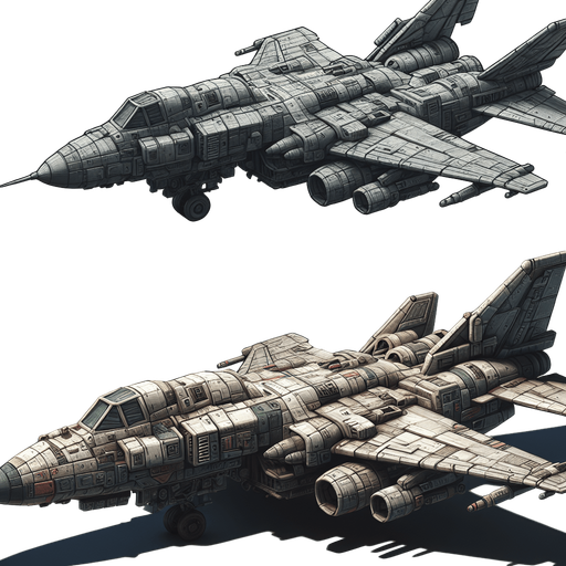 A stronger fighter plane.
Single Game Texture. In-Game asset. 2d. Blank background. High contrast. No shadows.