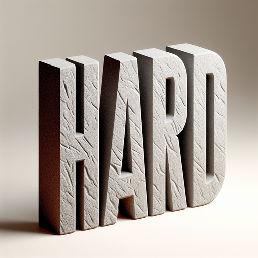 Hard text.
A text that says Hard