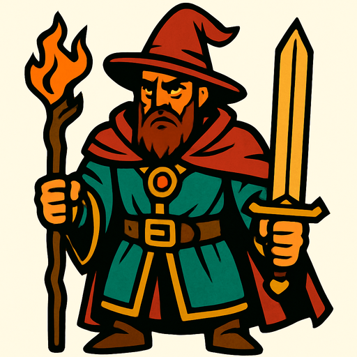 Bir büyücü ama erkek ve barışçıl bir savaşçı ama artık intikam arıyor.
In-Game asset.  2d.  High contrast.  No shadows