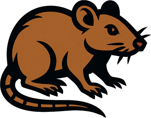 Rat.
In-Game asset.  2d.  High contrast.  No shadows