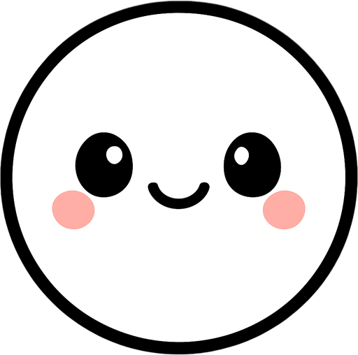 crea la imagen de una pelotita blanca simple kawai.
In-Game asset.  2d.  High contrast.  No shadows