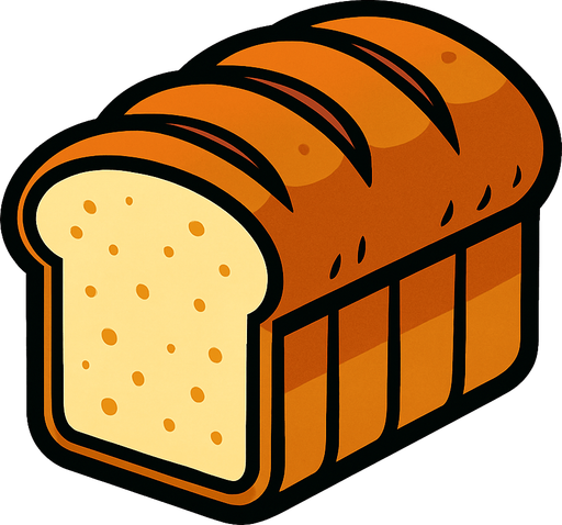 Bread.
In-Game asset.  2d.  High contrast.  No shadows