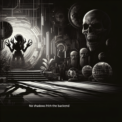 Dark background horror.
2d. Blank background. High contrast. No shadows.