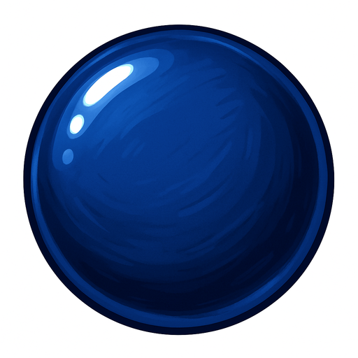 gerçekçi bir şeker. yuvarlak bir şeker ve koyu mavi renk. aynı candy2 deki gibi
In-Game asset.  2d.  High contrast.  No shadows