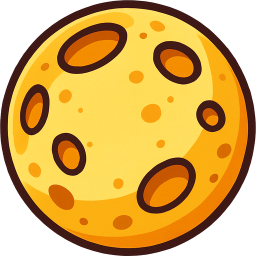 moon.
In-Game asset.  2d.  High contrast.  No shadows