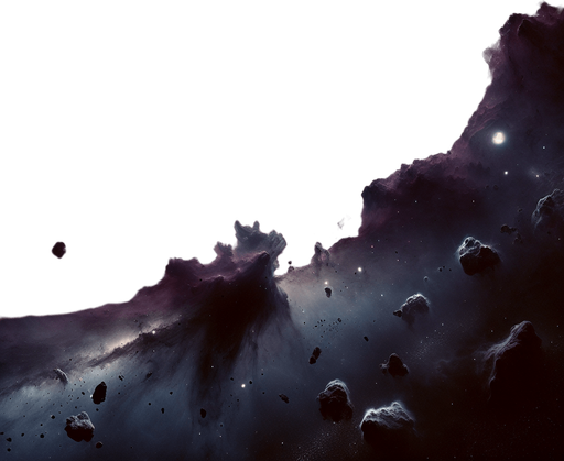 dark realistic outer space.