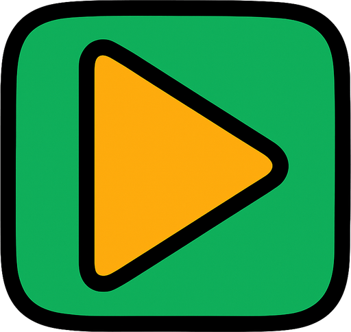 Diseño simple de una figura de reproducir ñ
In-Game asset.  2d.  High contrast.  No shadows