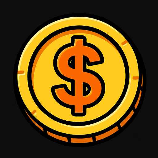 Coin.
In-Game asset.  2d.  High contrast.  No shadows