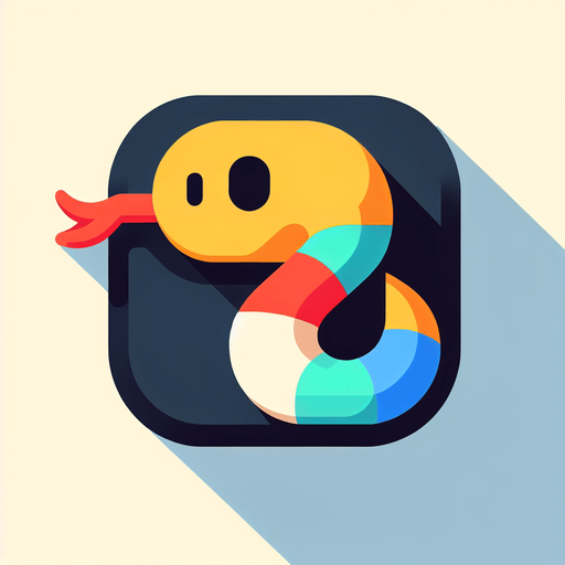 2d snake.
Single Game Texture. In-Game asset. 2d. Blank background. High contrast. No shadows.