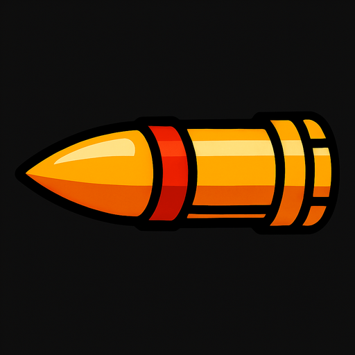 tank mermisi.
In-Game asset.  2d.  High contrast.  No shadows