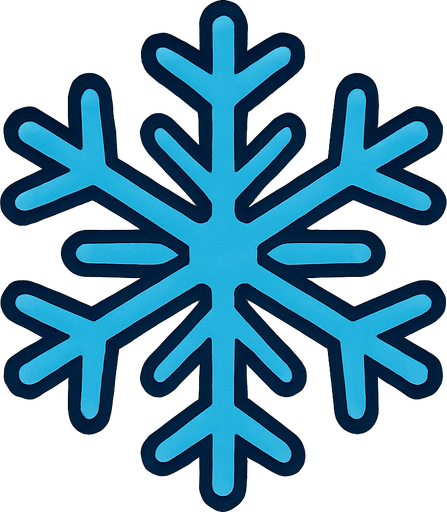 Snowflake.
In-Game asset.  2d.  High contrast.  No shadows