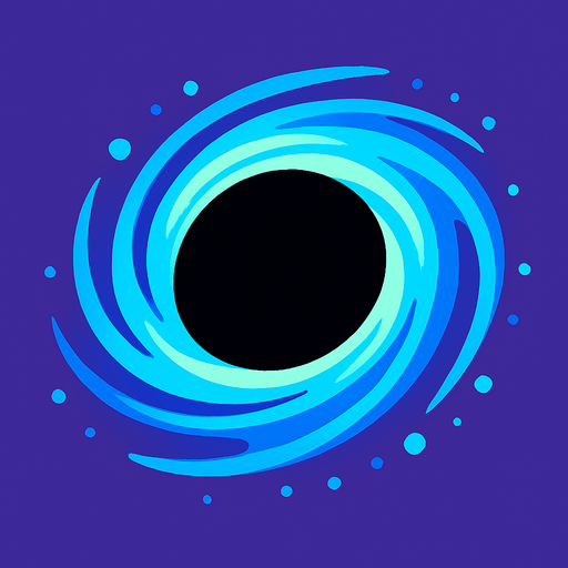 Black hole.
In-Game asset.  2d.  High contrast.  No shadows