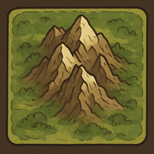 Mountain tile on top viewing.
In-Game asset.  2d