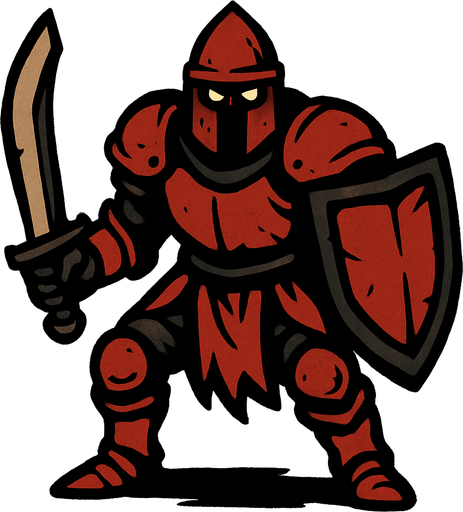 Orta çağ dönemi düşman.
In-Game asset.  2d.  High contrast.  No shadows