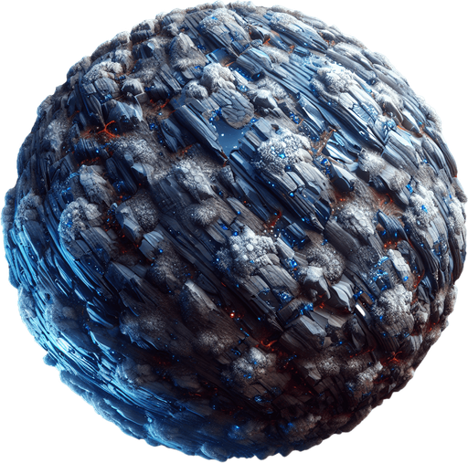 space rock.
Single Game Texture. In-Game asset. 2d. Blank background. High contrast. No shadows.