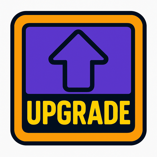 upgradeIndicator.
In-Game asset.  2d.  High contrast.  No shadows