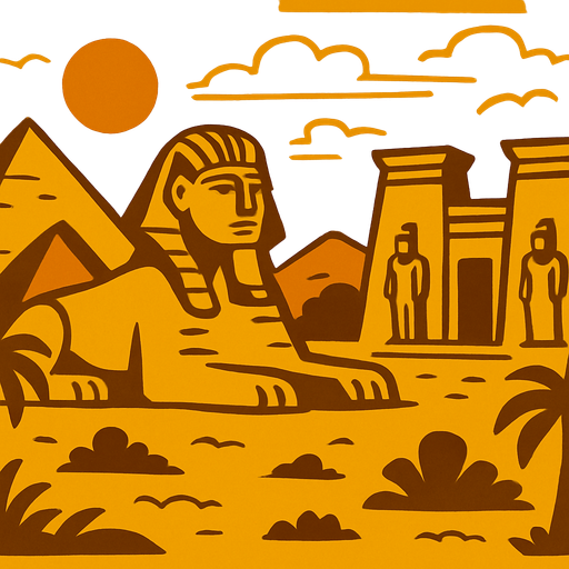 ancient egypt for background.
In-Game asset.  2d.  High contrast.  No shadows